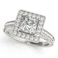 ENGAGEMENT RINGS HALO SQUARE & CUS