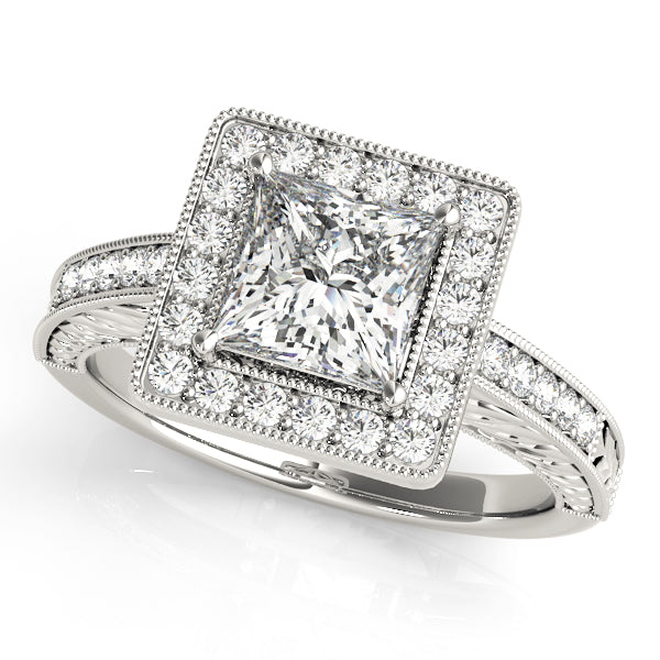ENGAGEMENT RINGS HALO SQUARE & CUS