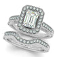 ENGAGEMENT RINGS HALO EMERALD