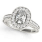 Oval Shaped Milgrain Filigree Engagement Rings