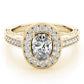 Oval Shaped Milgrain Filigree Engagement Rings