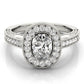 Oval Shaped Milgrain Filigree Engagement Rings