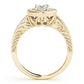 Oval Shaped Milgrain Filigree Engagement Rings