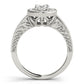 Oval Shaped Milgrain Filigree Engagement Rings