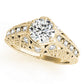 Antique Milgrain Prong Engagement Ring
