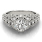 Antique Milgrain Prong Engagement Ring