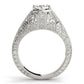 Antique Milgrain Prong Engagement Ring