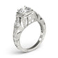 Antique Milgrain Round Engagement Ring
