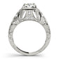 Antique Milgrain Round Engagement Ring