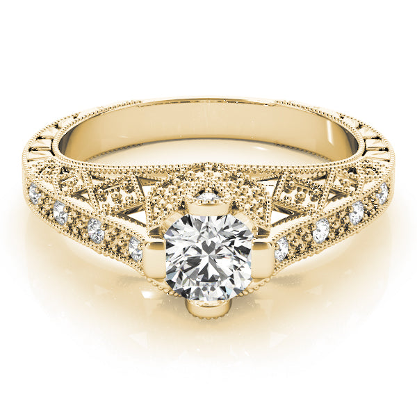 Antique Style Milgrain Engagement Rings