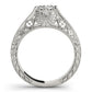Antique Style Milgrain Engagement Rings