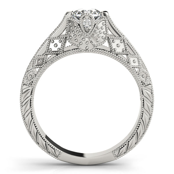 Antique Style Milgrain Engagement Rings