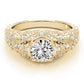 Antique Bezel Set Round Engagement Ring