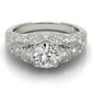 Antique Bezel Set Round Engagement Ring