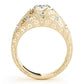 Antique Bezel Set Round Engagement Ring
