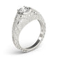 Antique Bezel Set Round Engagement Ring