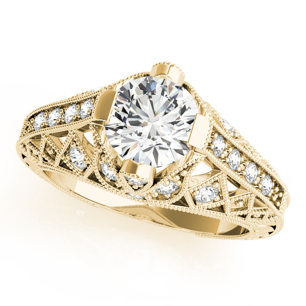 Antique Milgrain Engagement Ring