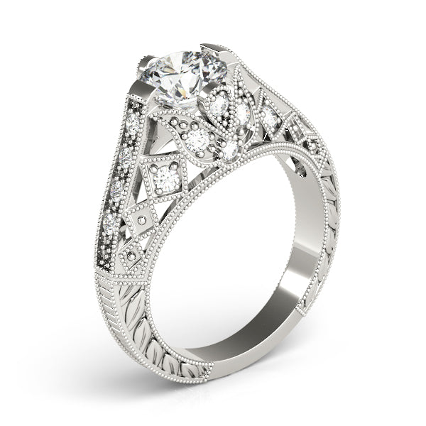 Antique Milgrain Engagement Ring