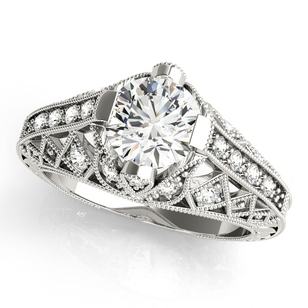 Antique Milgrain Engagement Ring