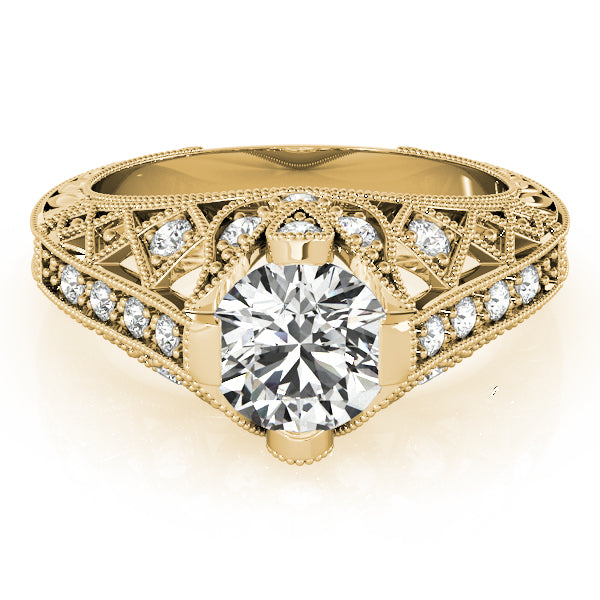 Antique Milgrain Engagement Ring