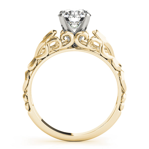 Filigree Solitaire Engagement Ring