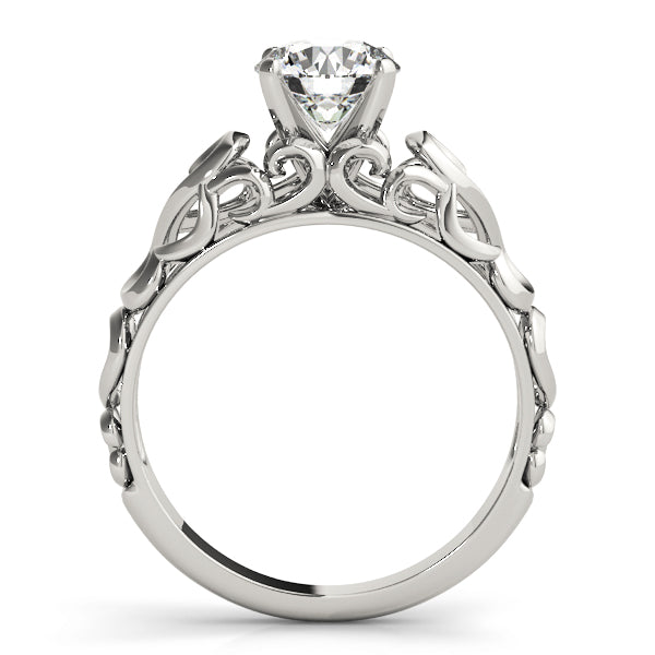 Filigree Solitaire Engagement Ring