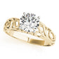 Solitaire Filigree Engagement Ring