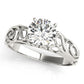 Solitaire Filigree Engagement Ring