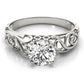 Solitaire Filigree Engagement Ring