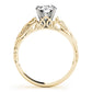 Solitaire Filigree Engagement Ring