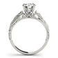 Solitaire Filigree Engagement Ring