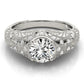 Antique Style Milgrain Engagement Rings
