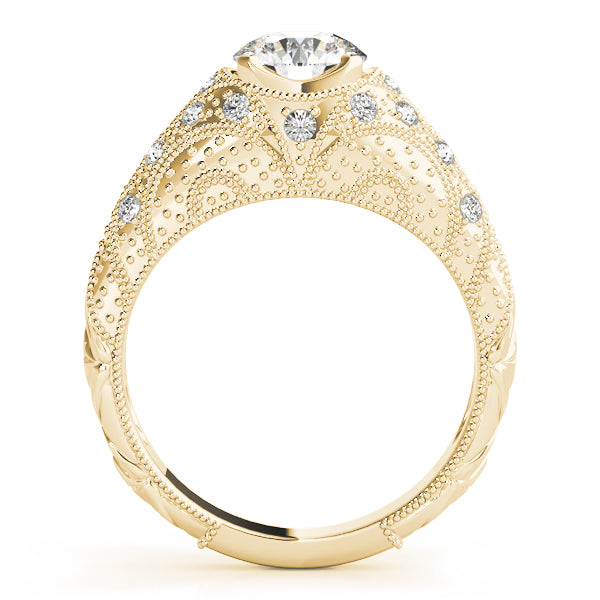 Antique Style Milgrain Engagement Rings