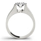 Single Row Channel Set Engagement Ring