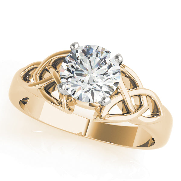 Celtic Knot Solitaire Engagement Ring