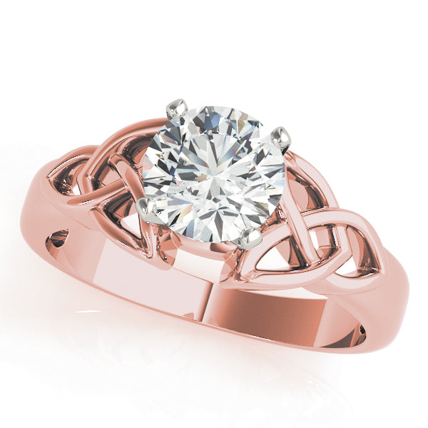 Celtic Knot Solitaire Engagement Ring