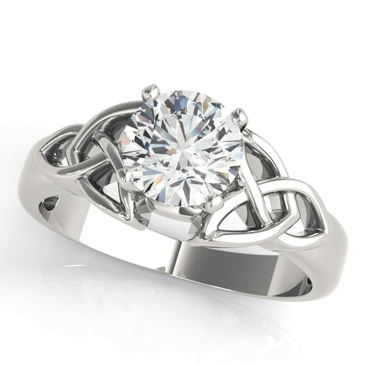 Celtic Knot Solitaire Engagement Ring
