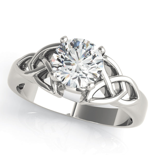 Celtic Knot Solitaire Engagement Ring