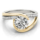 Bypass Split Shank Engagement Ring