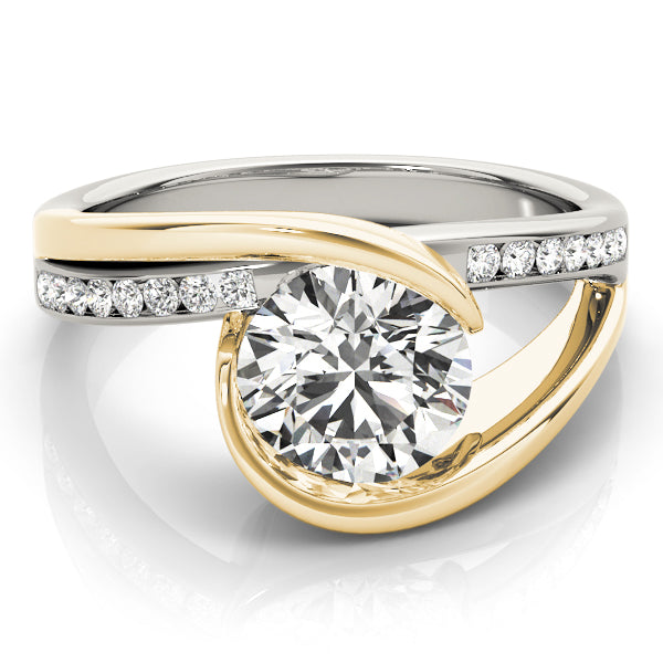 Bypass Split Shank Engagement Ring