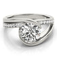 Bypass Split Shank Engagement Ring