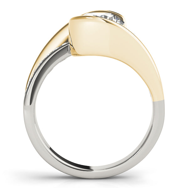 Bypass Split Shank Engagement Ring