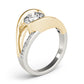 Bypass Split Shank Engagement Ring