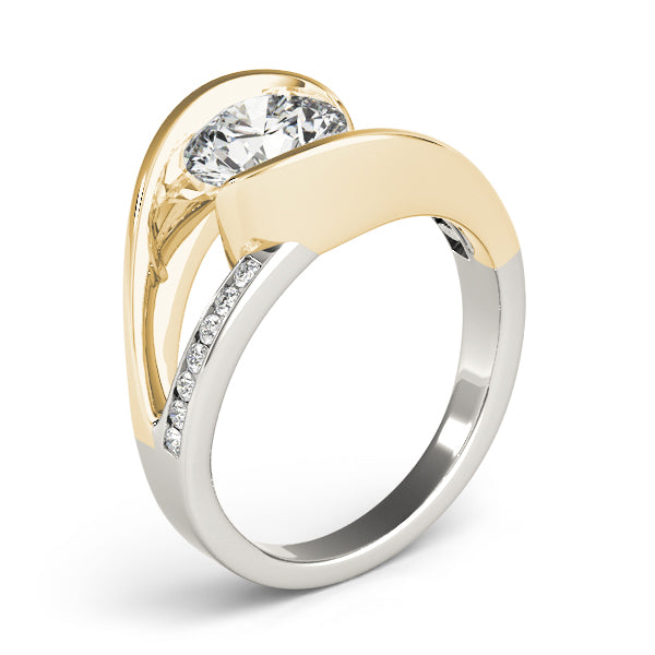 Bypass Split Shank Engagement Ring