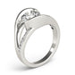 Bypass Split Shank Engagement Ring