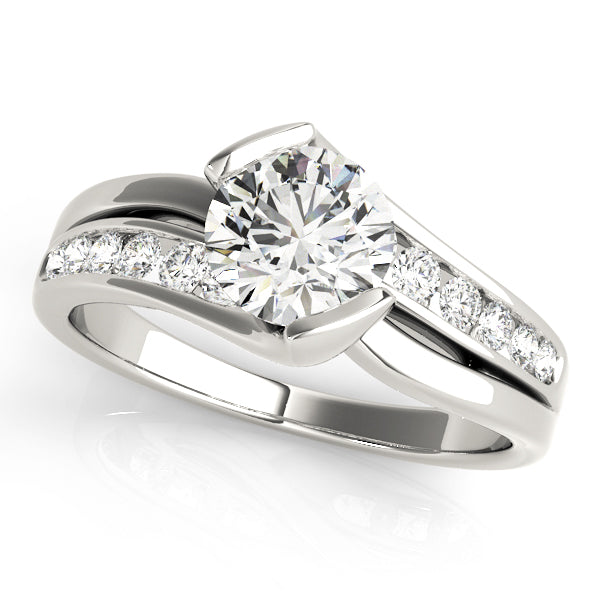 Bypass Channel Set Engagement Rings