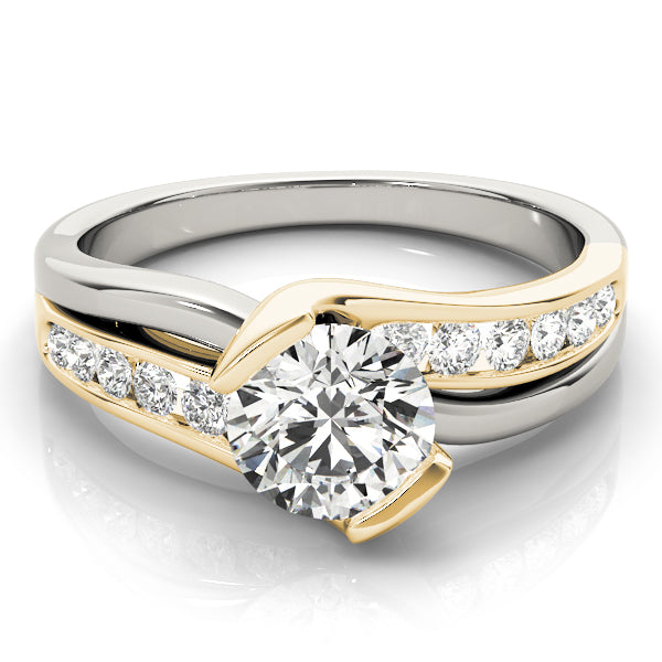 Bypass Channel Set Engagement Rings