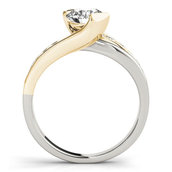 Bypass Channel Set Engagement Rings