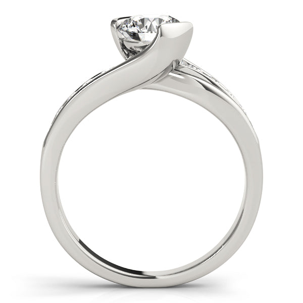 Bypass Channel Set Engagement Rings