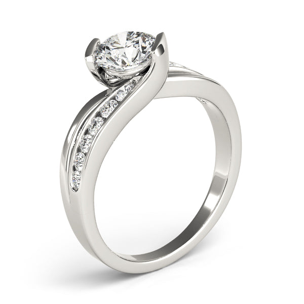 Bypass Channel Set Engagement Rings